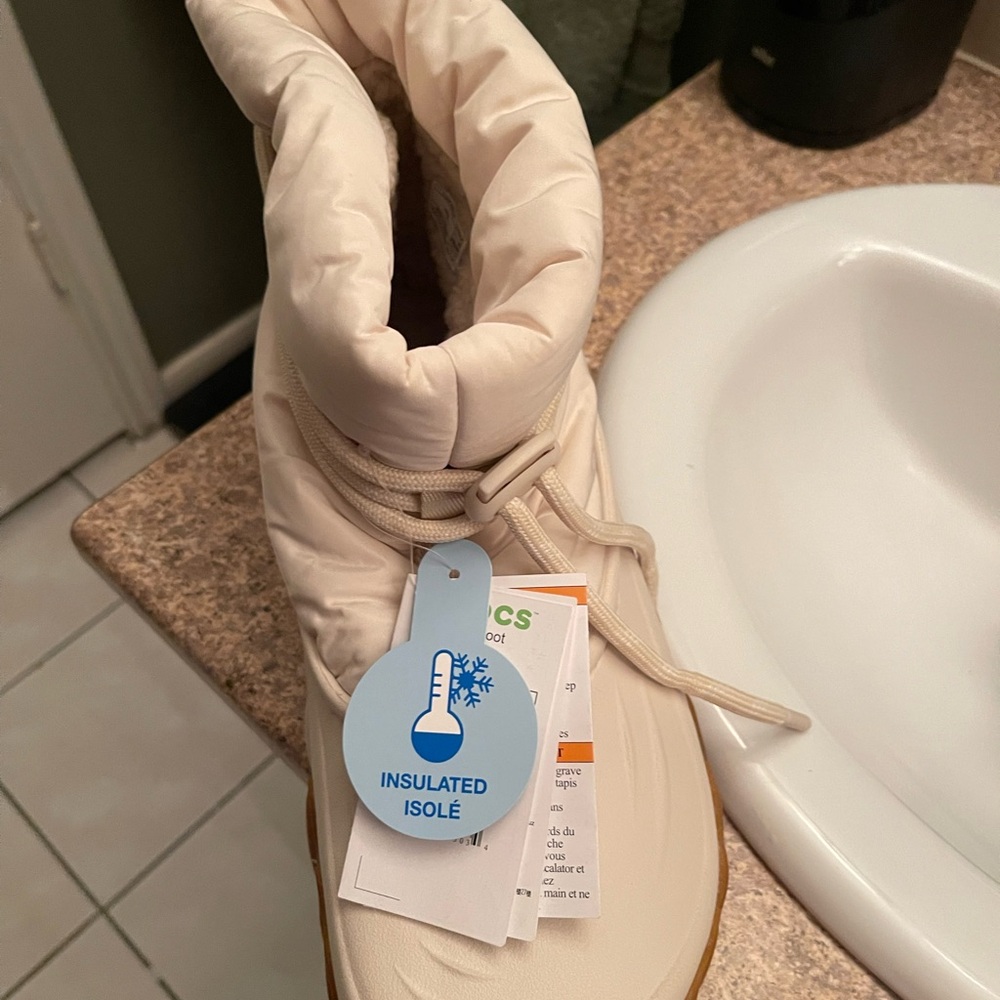 Cream Insulated Winter Boots